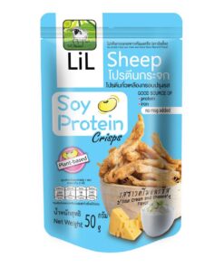 Soy protein crisps, Sour cream and cheese flavor